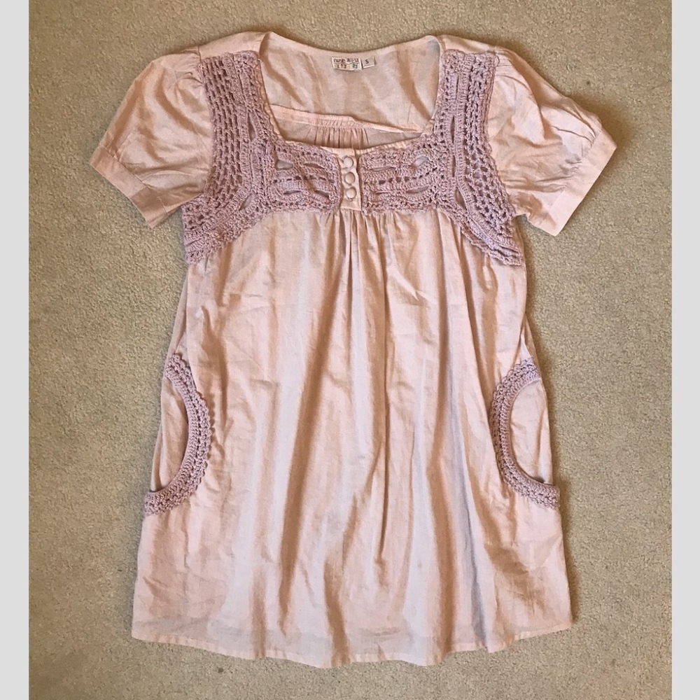 Light Pink Boho Dress, size small